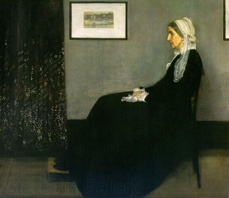 James Abbott McNeil Whistler Portrait of the Artist s Mother Norge oil painting art